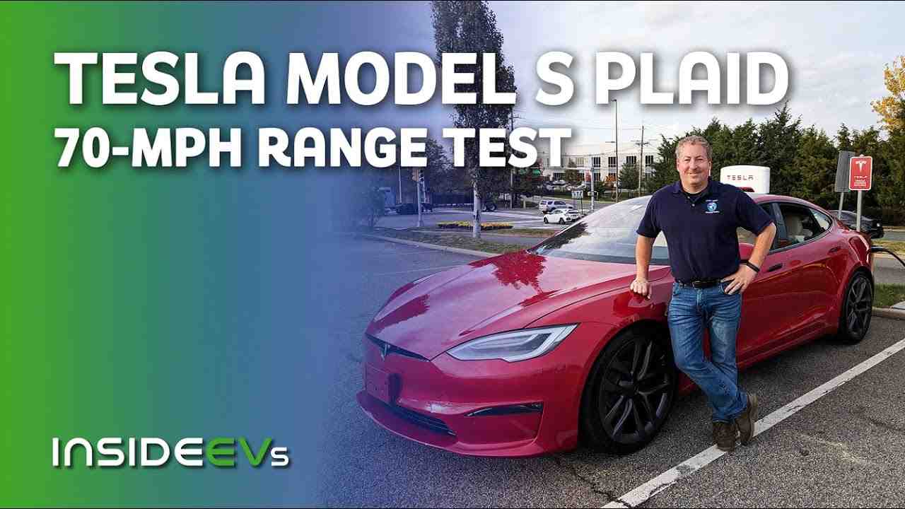How far can a Tesla go at 80 mph?