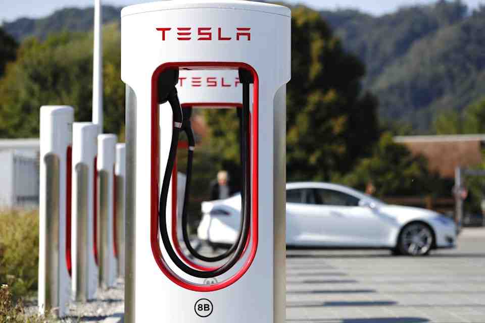 How long does it take to charge a Tesla at a charging station?