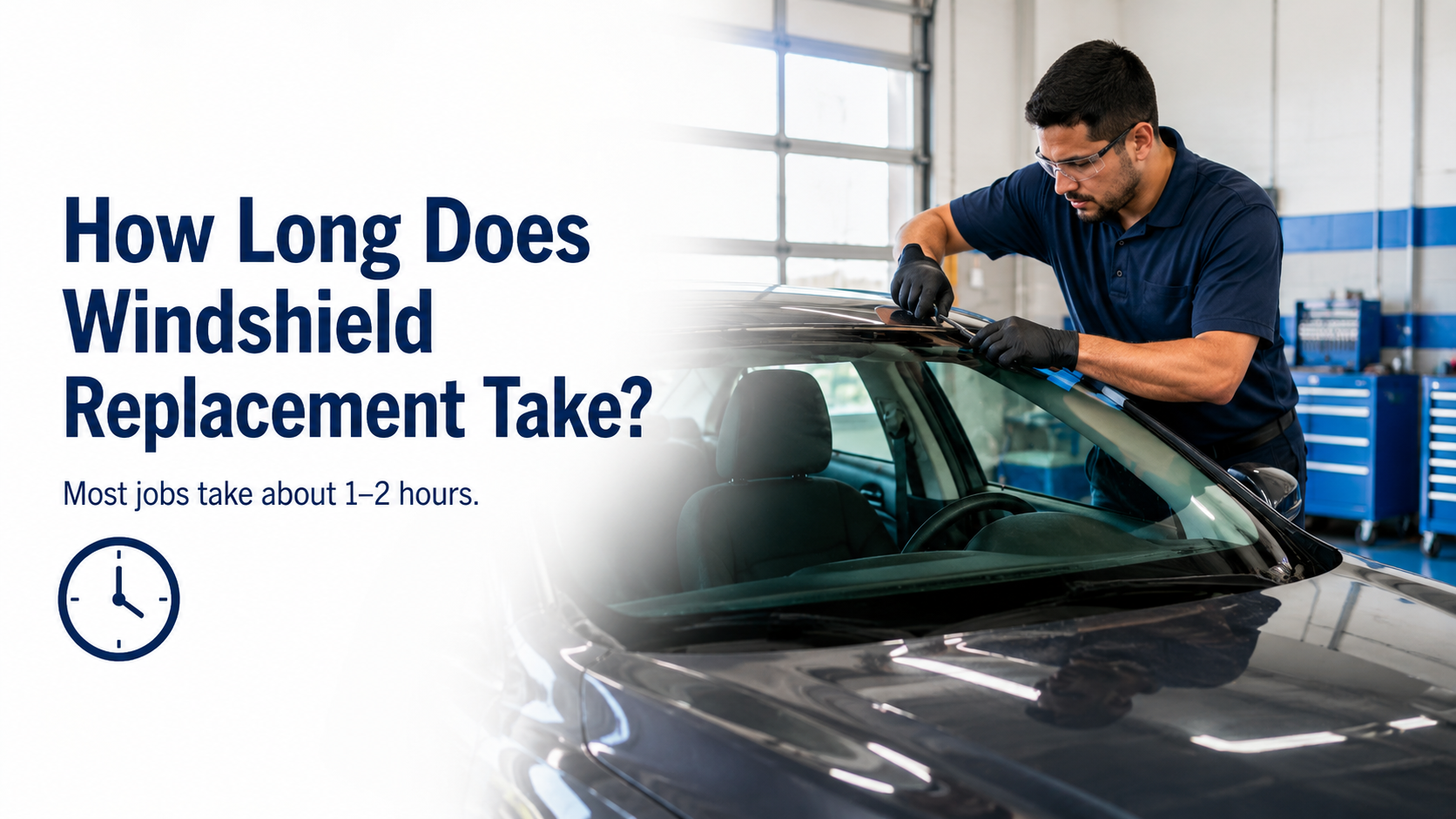 Windshield replacement time estimation